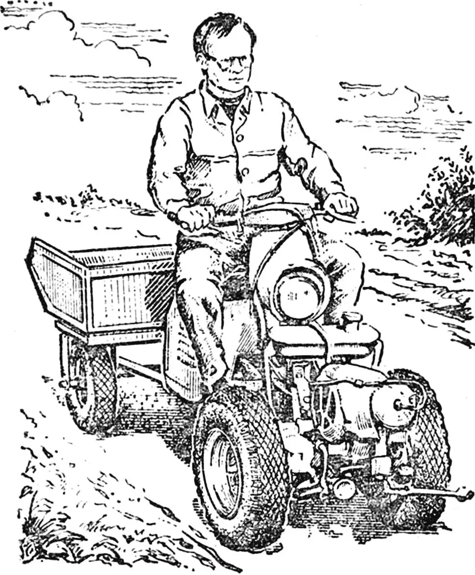 With a scooter engine