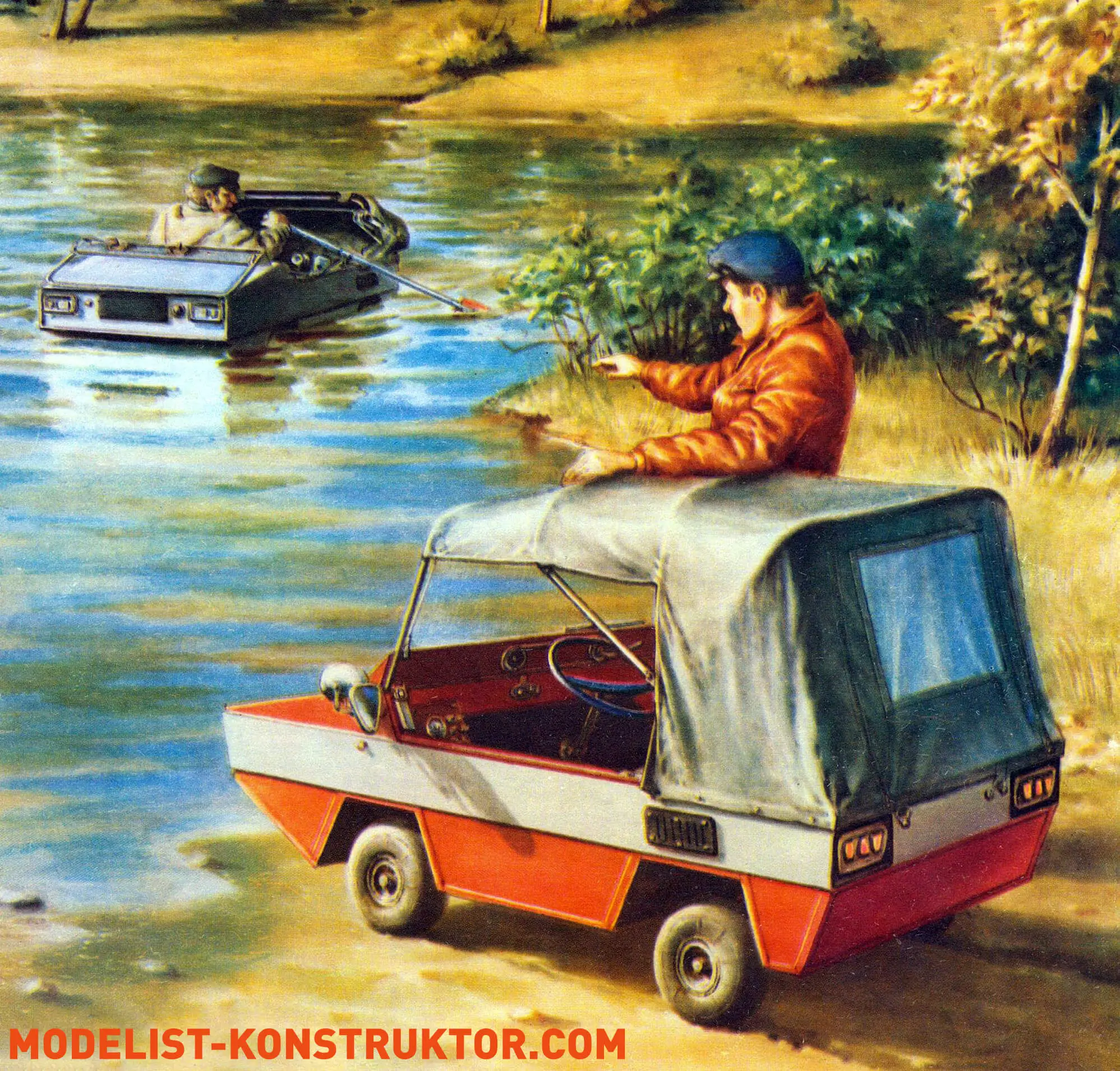 THE FORAGER'S AND ANGLER'S AMPHIBIOUS VEHICLE