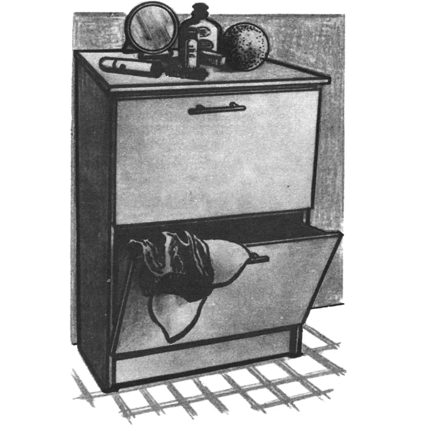 TWO-TIER BEDSIDE TABLE