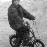 Mini-Moped Made from a Bicycle