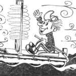 A ROTOR SAIL ON A CATAMARAN