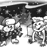 Winter shelter for a tourist