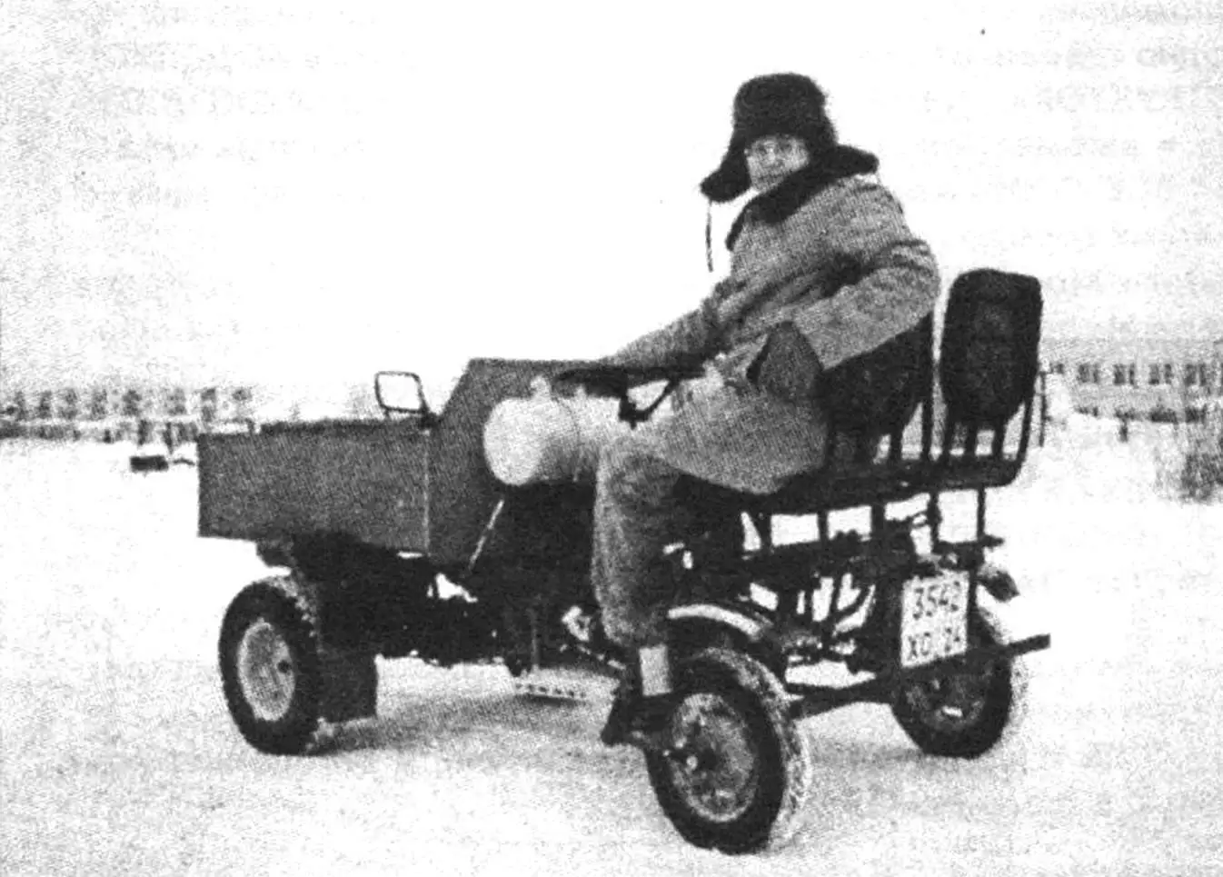 Mini-Truck «Sledopyt»: DIY from «Muravey» Scooter