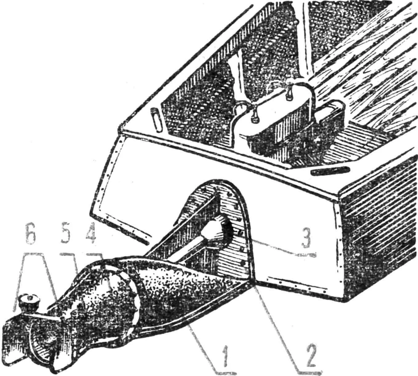 Fig. 1. General view of the mounted water jet installed on a boat