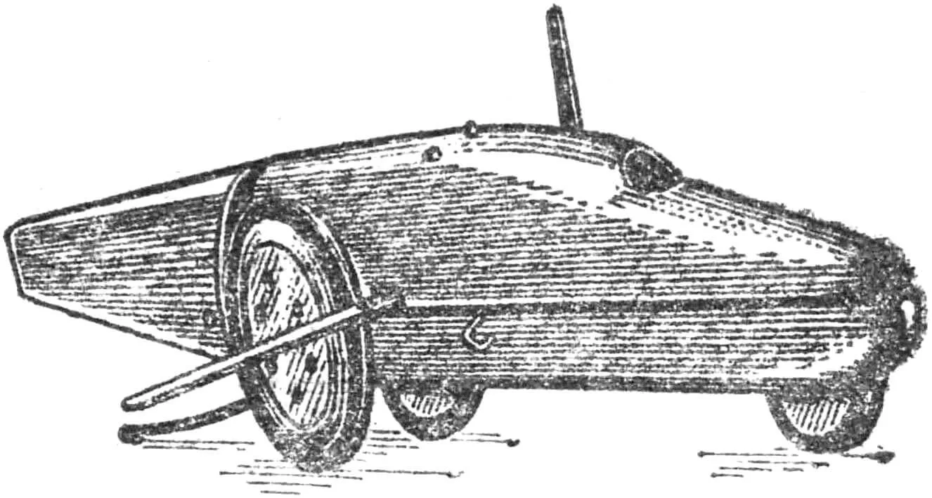 Control Line Racing Car Model 2.5 cm³: V. Popov Design