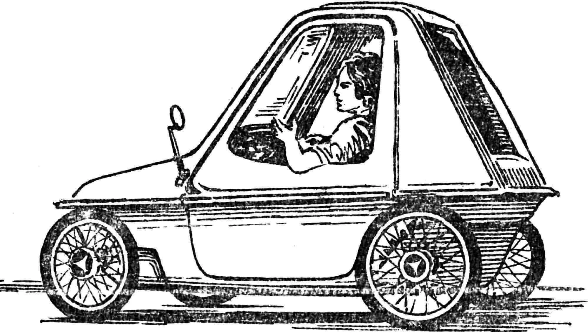 Light pedal car — pedicar
