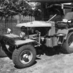 A forklift turned into a tractor