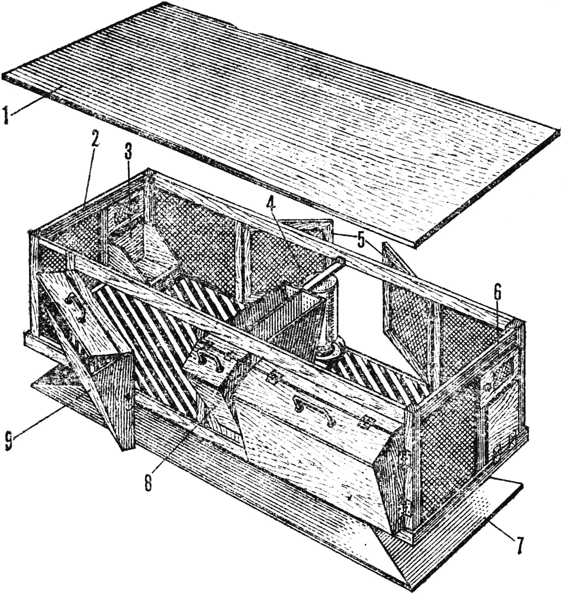 Two-Tier Rabbit Cage Module for Mini-Farm Design