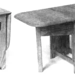 Compact folding table