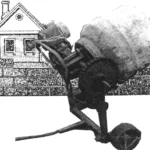 Concrete mixer made from a barrel