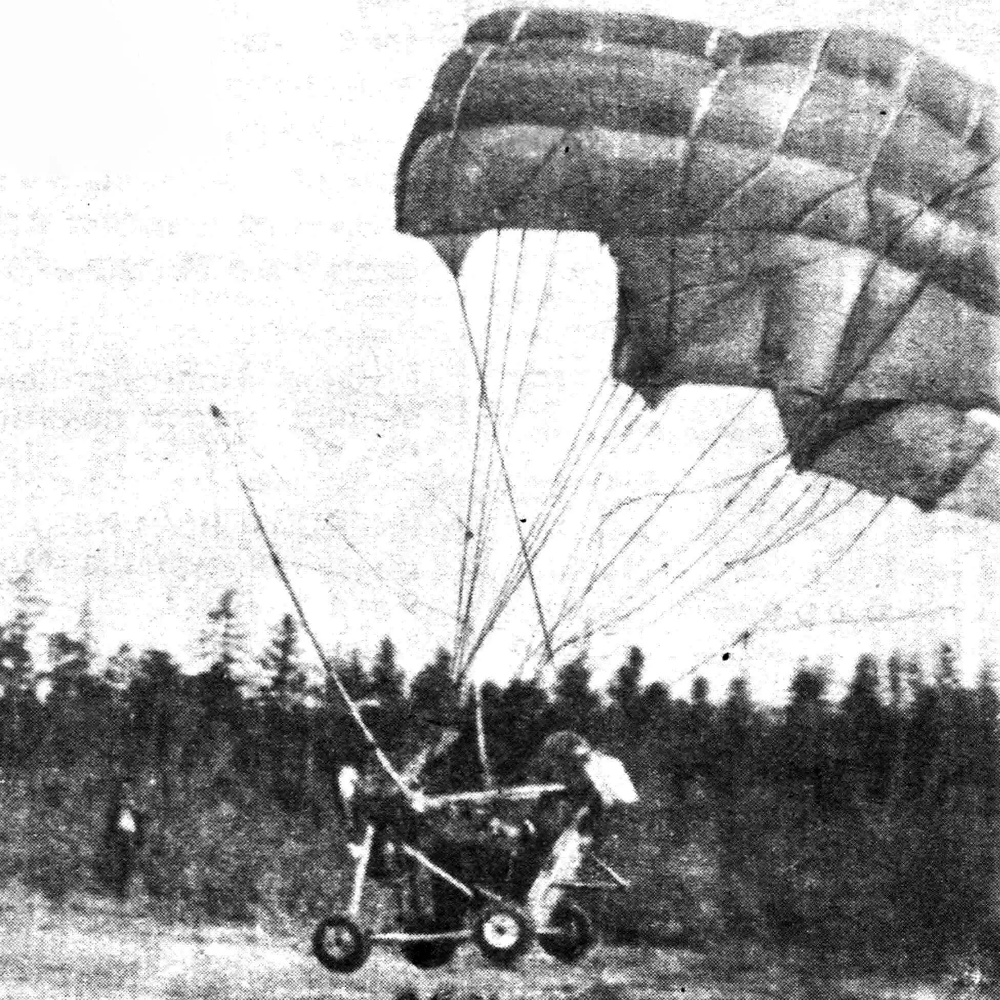 Paramotor Carlson-4: Parawing, Power Cart, Twin IZH Engines