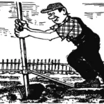 Plowing… with a shovel