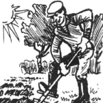 Heavy-duty soil shovel