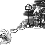 Pumps water by day, guards the house at night