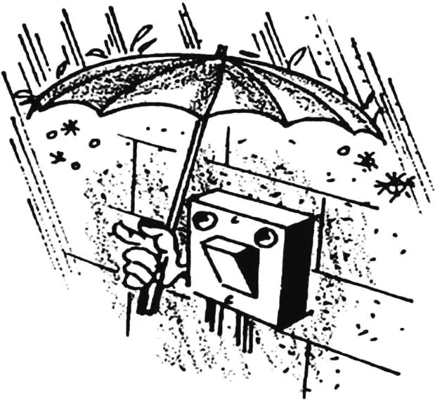 Outdoor Switch Weather Protection: Cap From Plastic Can