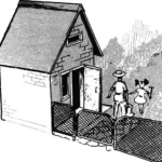 Garden house with one and a half floors