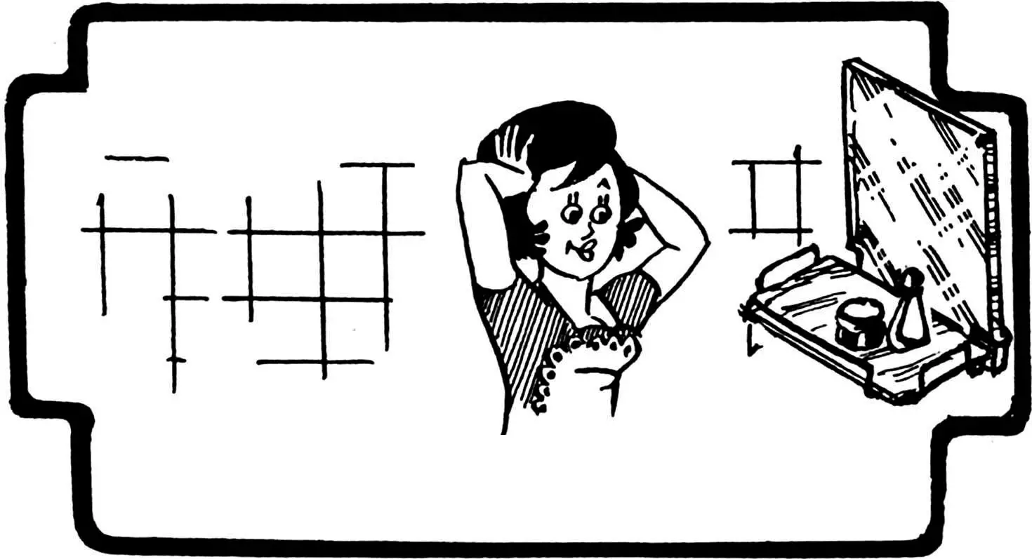 Glass shelf for a mirror: wire frame mounting without drilling