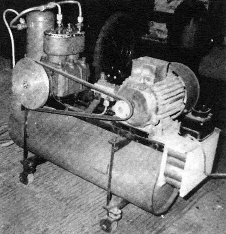 DIY compressor unit from ZIL‑130 for home workshop