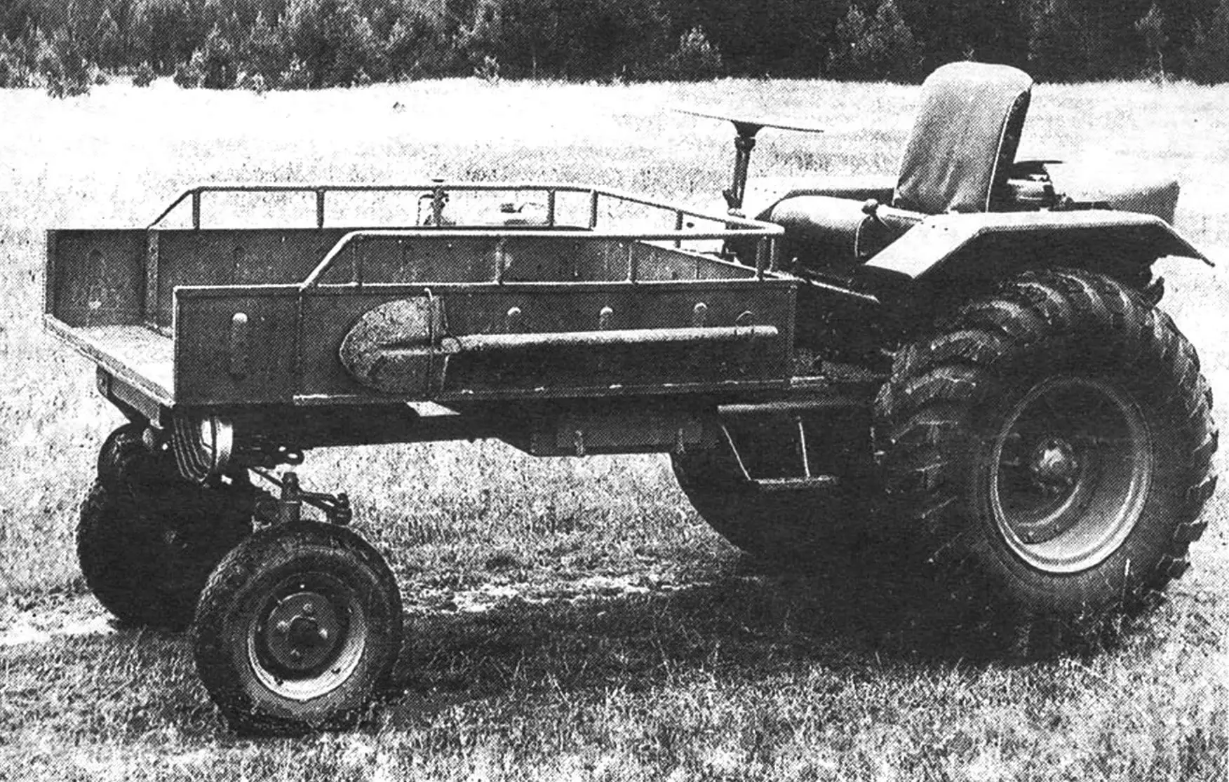 Bychok Self-Propelled Chassis: Build, Plans, IZH-P-3 Engine