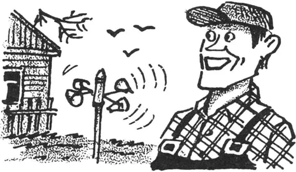 Scarecrow windmill & glass shelf: DIY from bottles and tiles