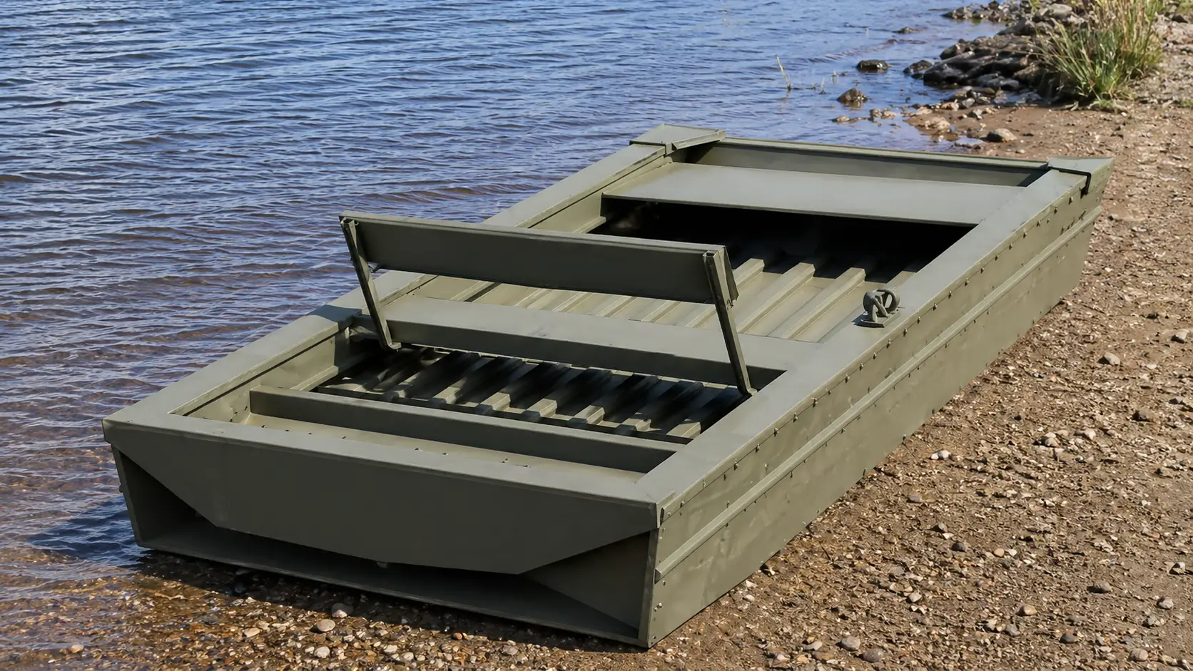 DIY duralumin fishing boat for quiet lakes