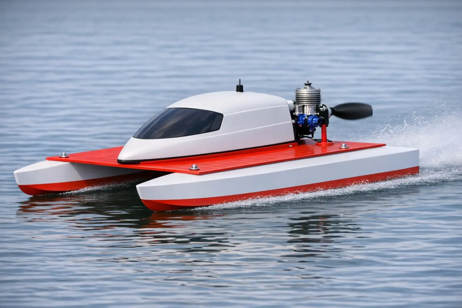 RC airboat hydroglider 2.5 cm3: design and assembly guide