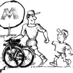 With a bicycle — even in the metro
