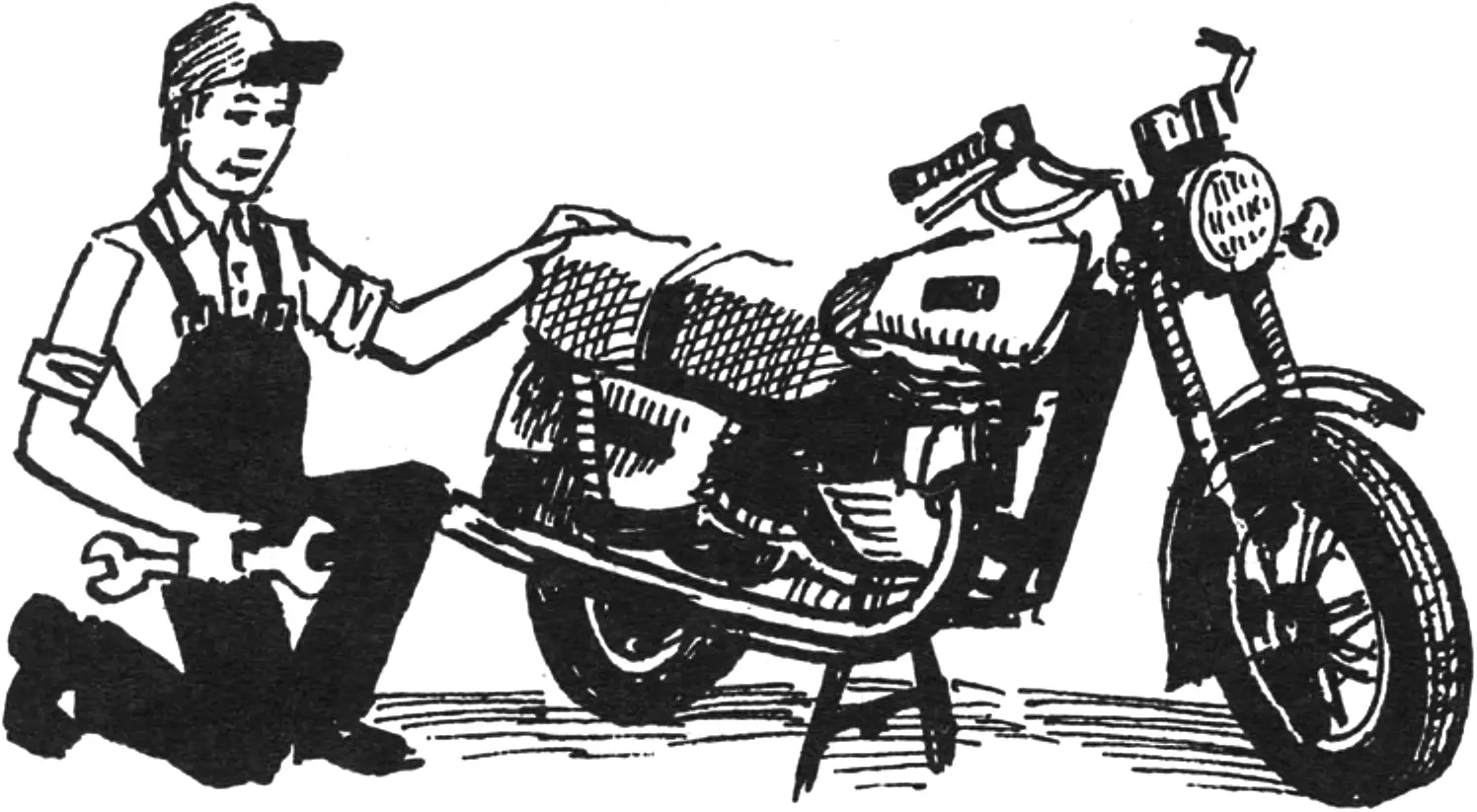 Motorcycle upgrades: carburetor, tank and luggage box