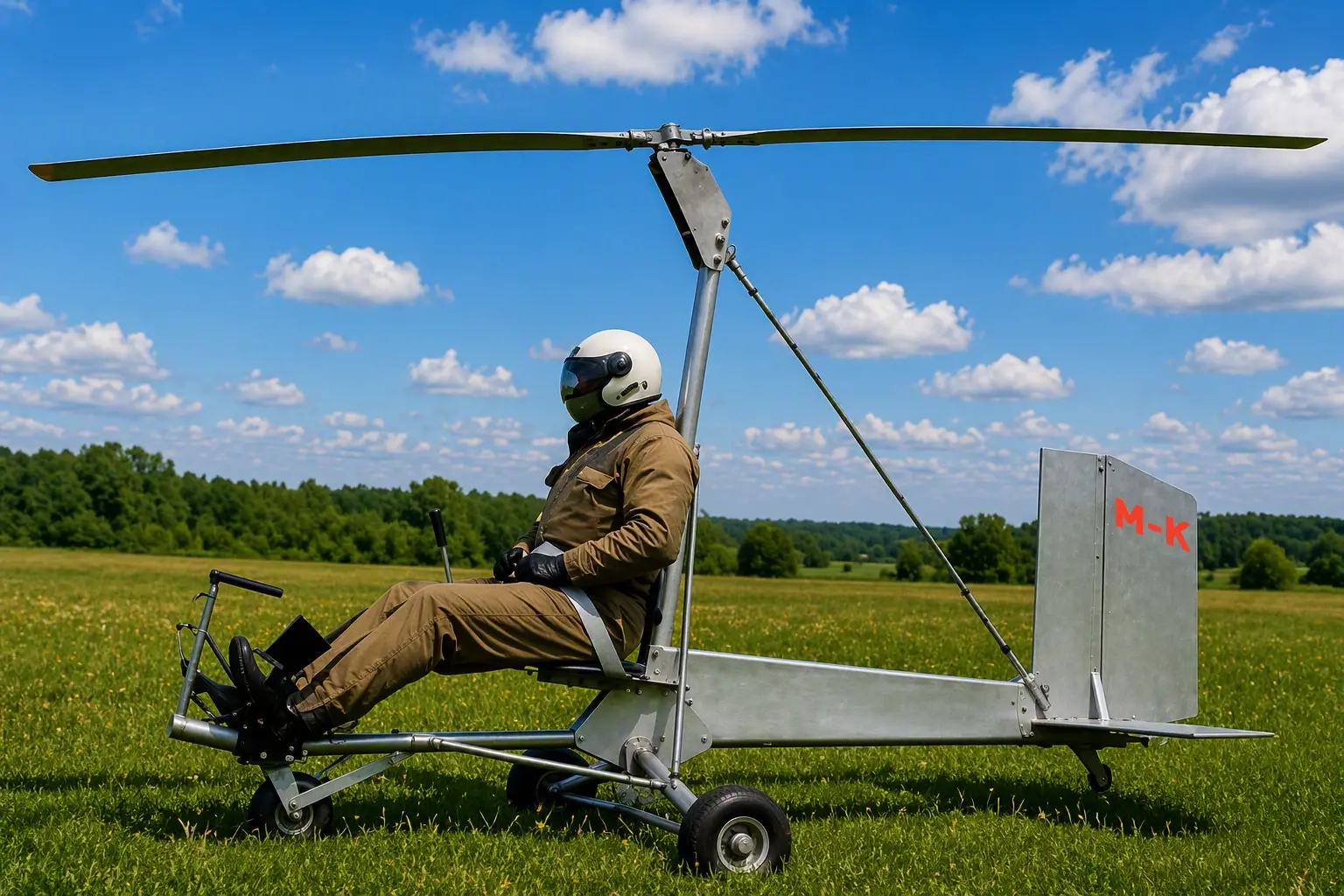 Autogyro fuselage: construction, assembly and controls