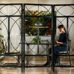 Room divider in interior