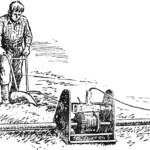 Plowing… with an electric drill