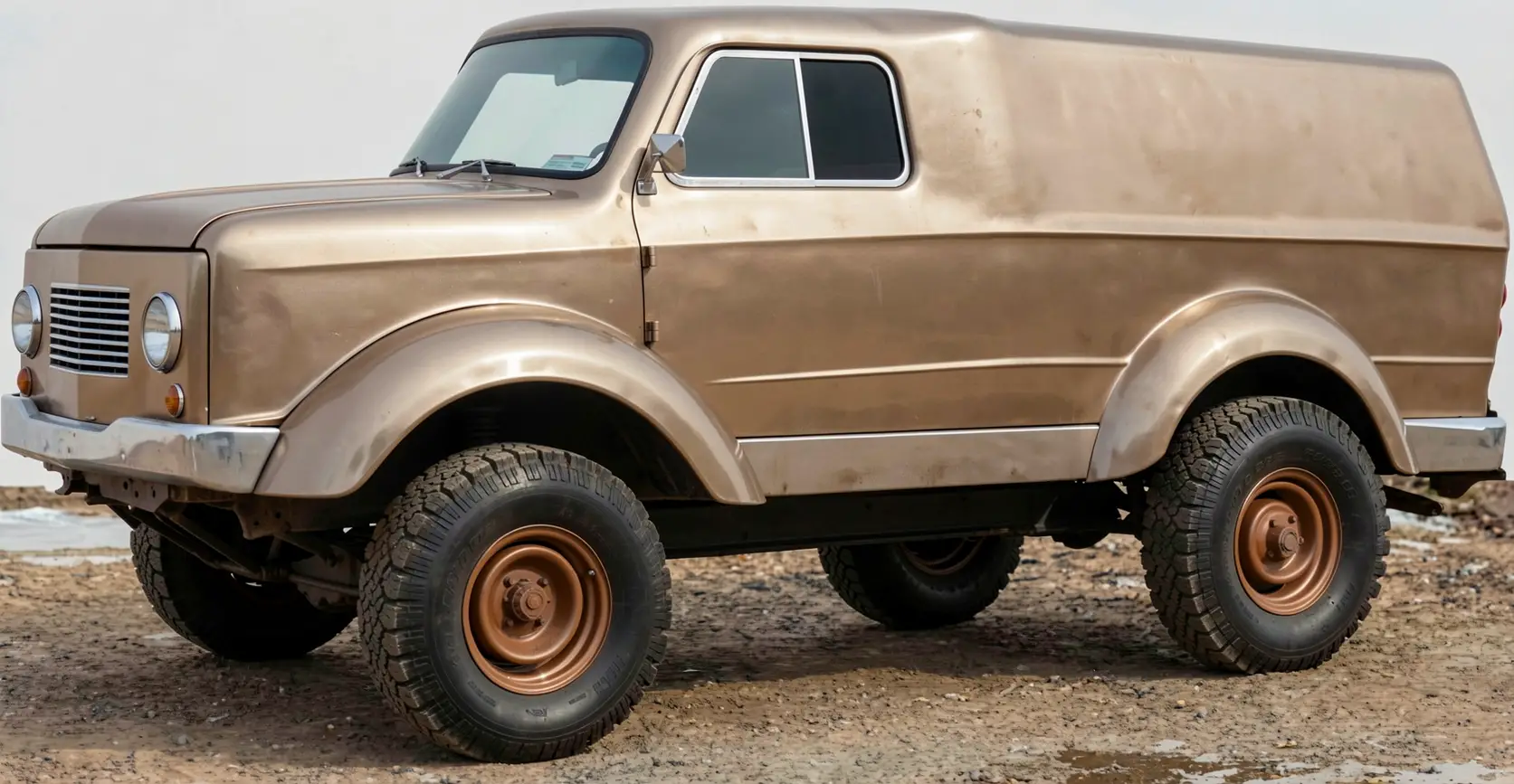 Pneumatic all-terrain vehicle by B. Ryzhov: 4x4 build
