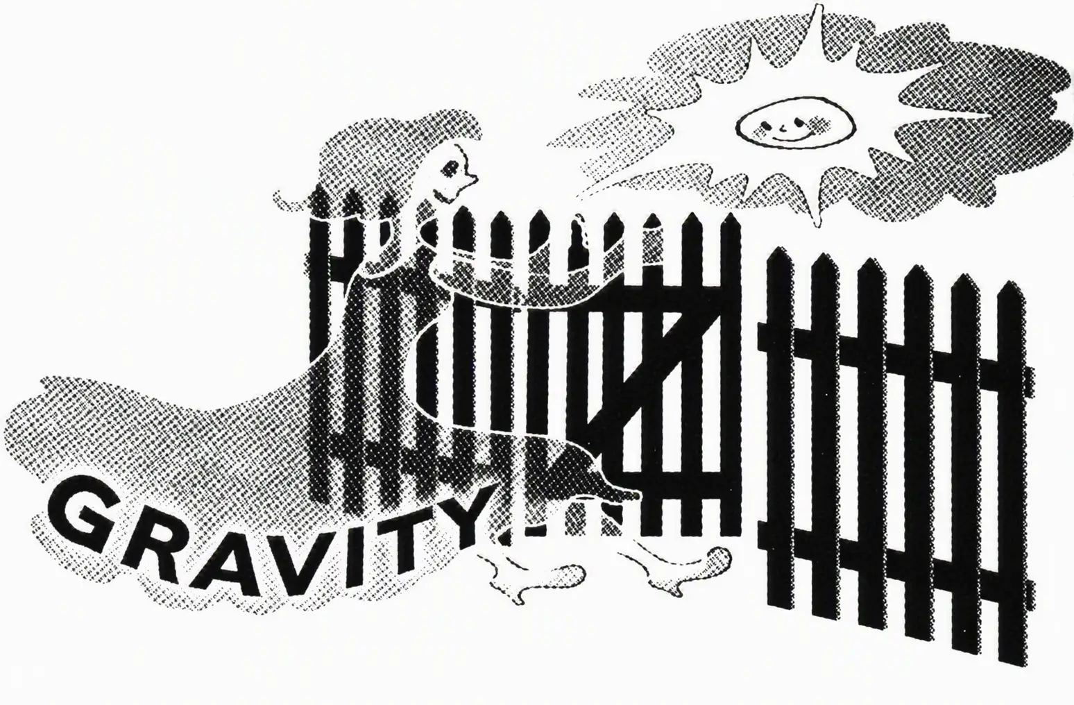 Gravity wicket gate that closes itself with no extra parts