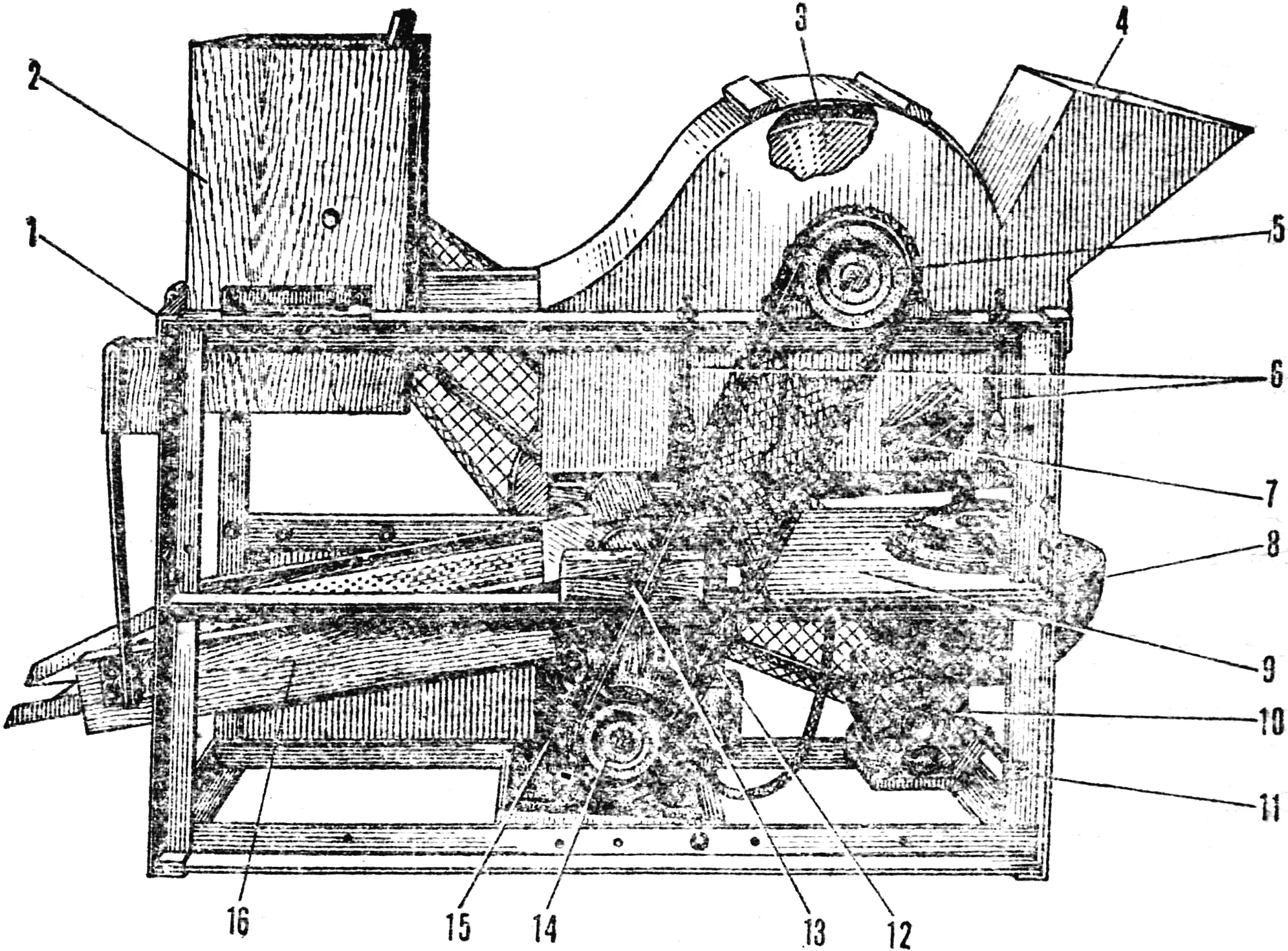 RN-1 thresher-winnower: school-built small combine