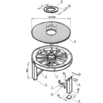 Table Made from… a Wheel
