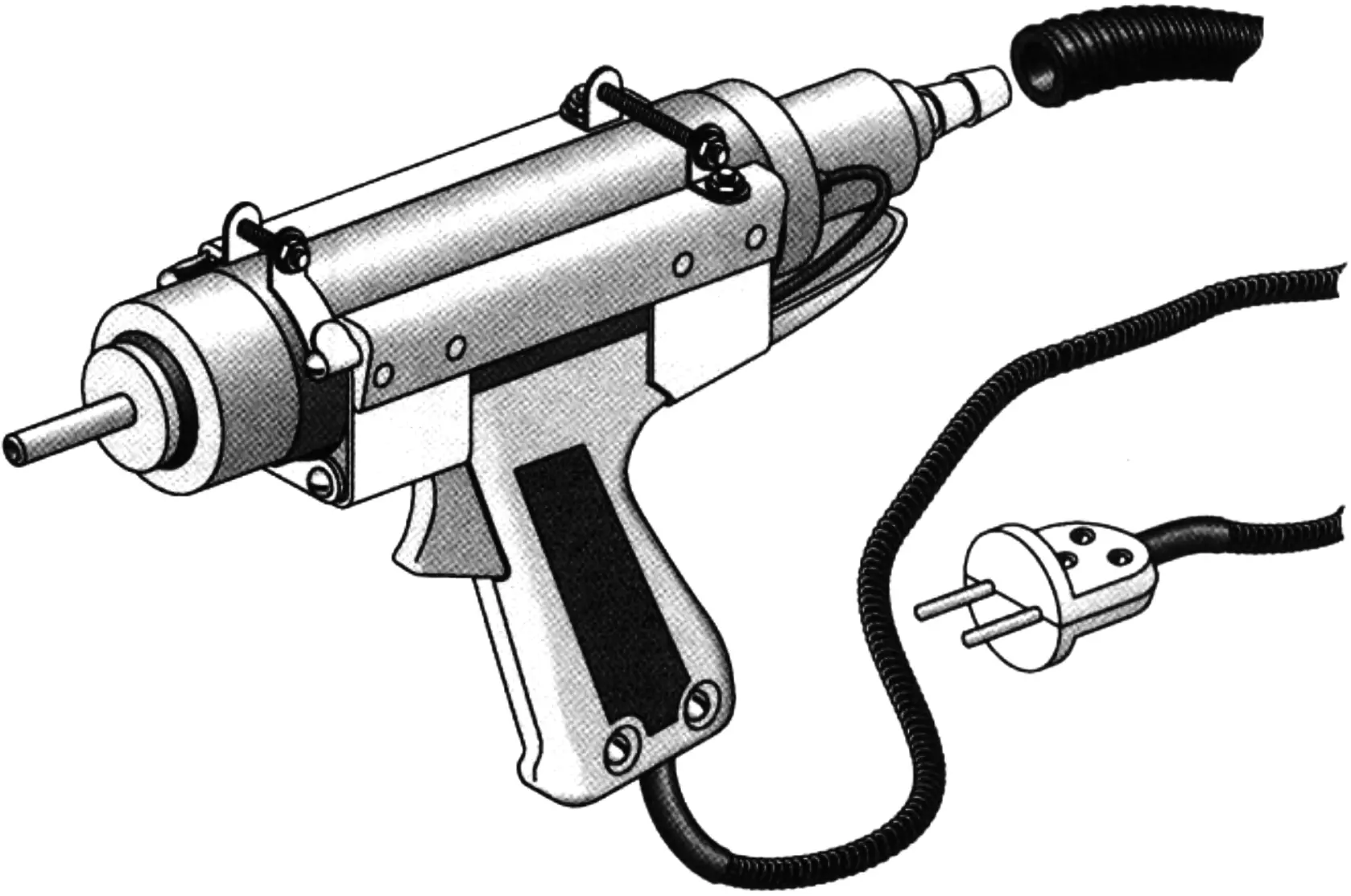 DIY hot-air gun for plastic welding at home