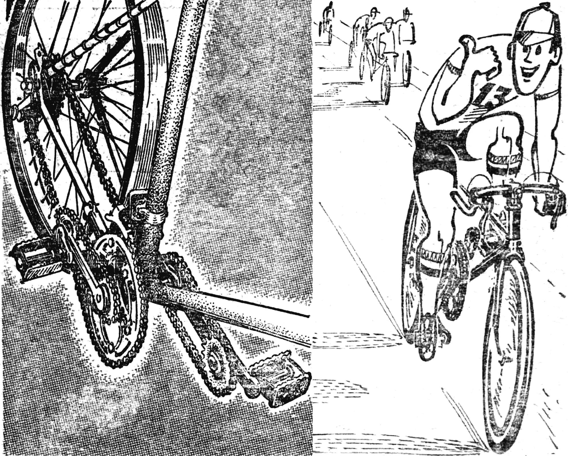 Bike drive with automatically extending pedal levers