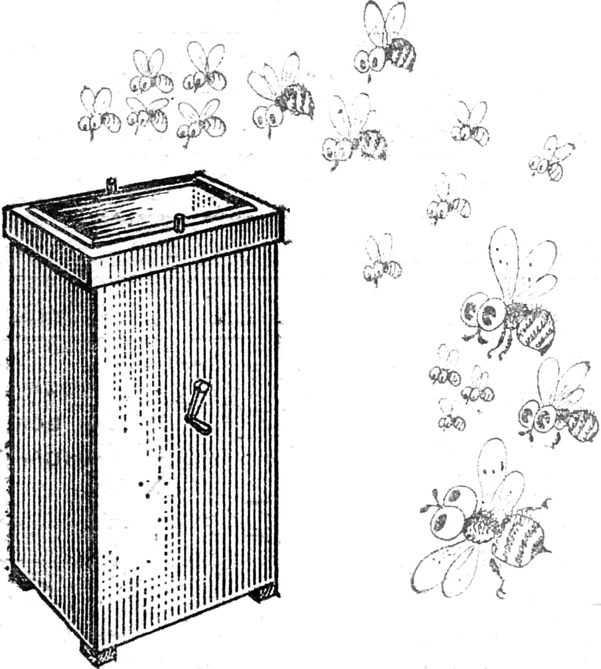 Thermal unit for treating bees against mites