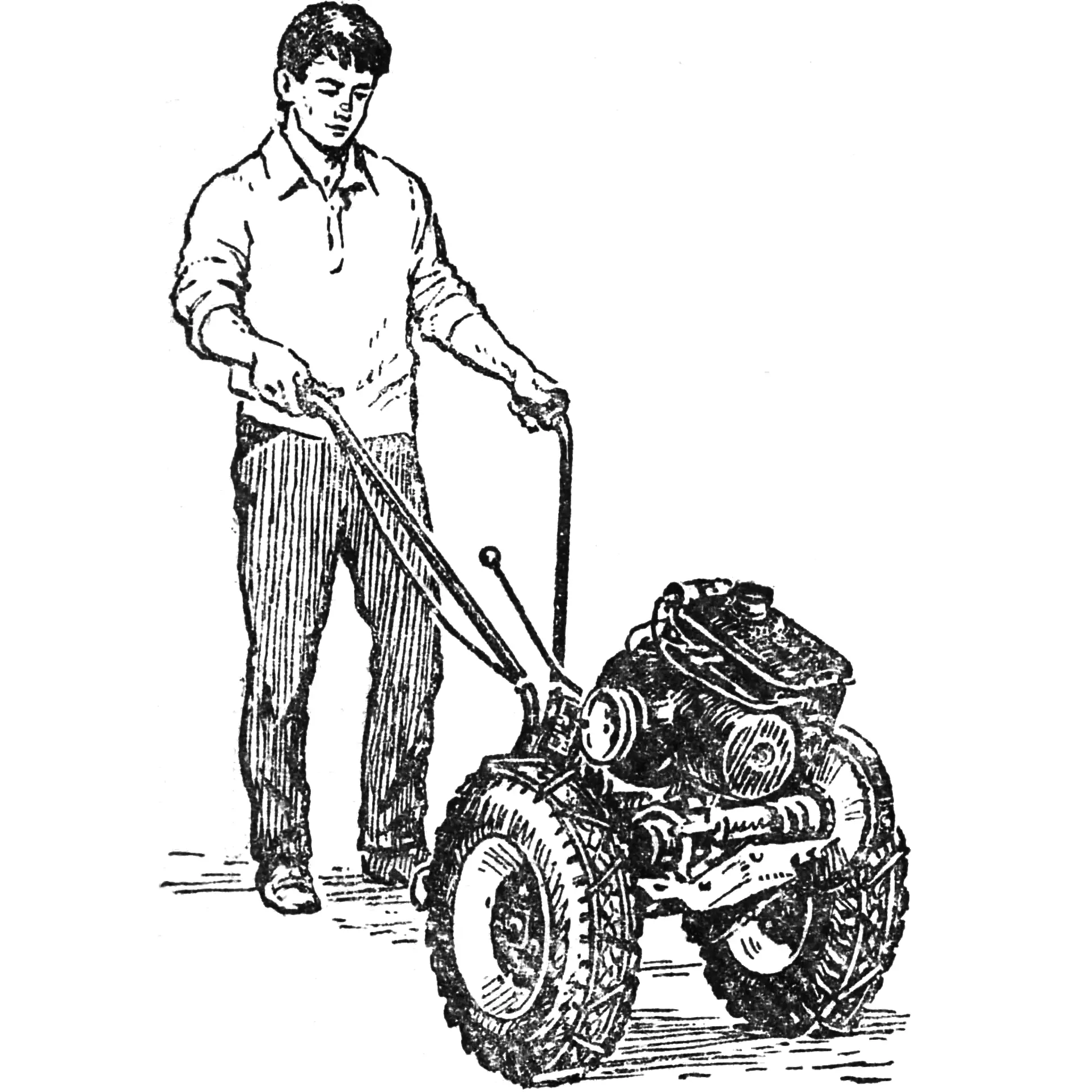 Vyatka-1M walk-behind tractor: Vyatich upgrade
