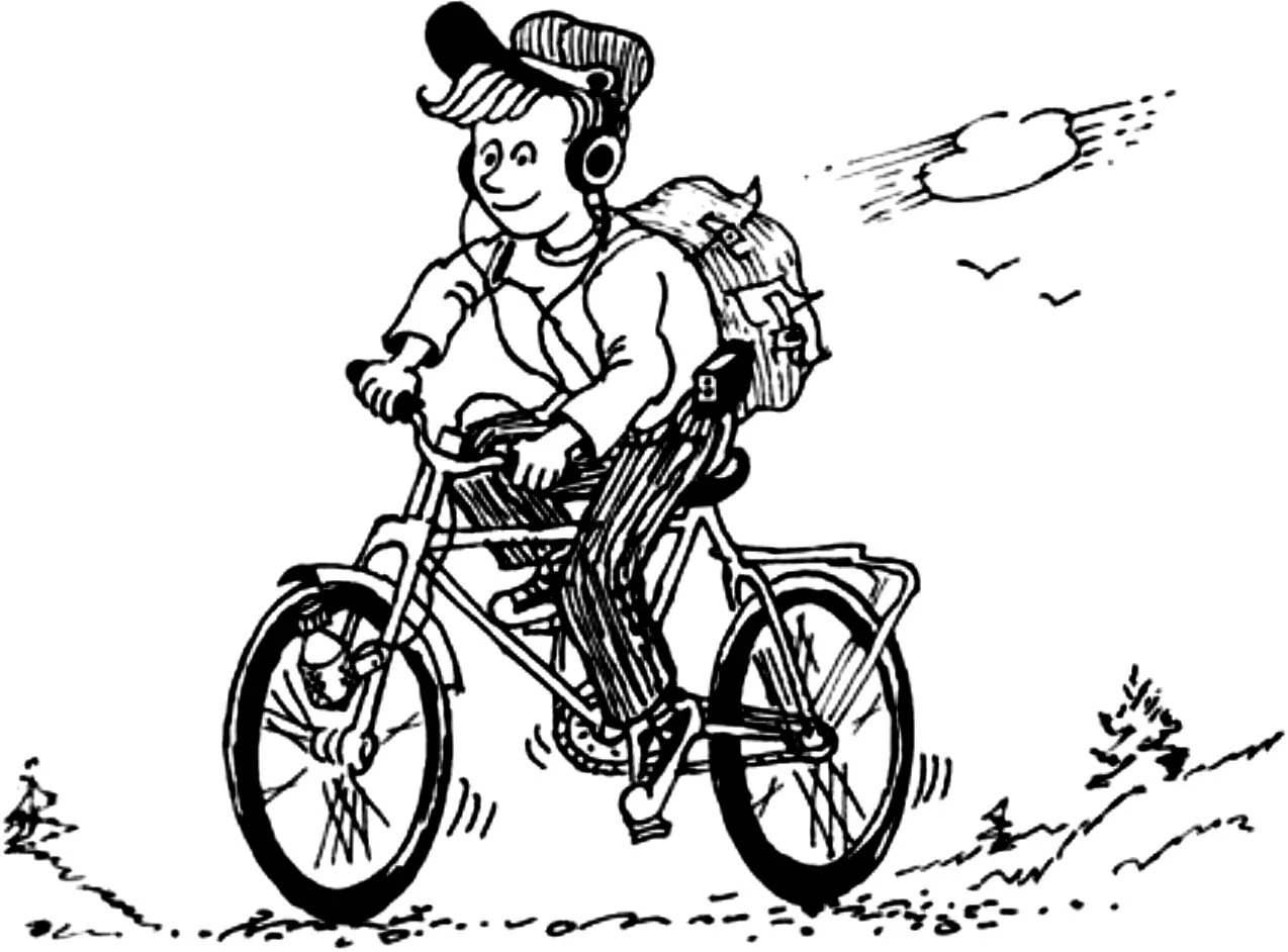 Hinged-spring bicycle drive without pedal dead zones