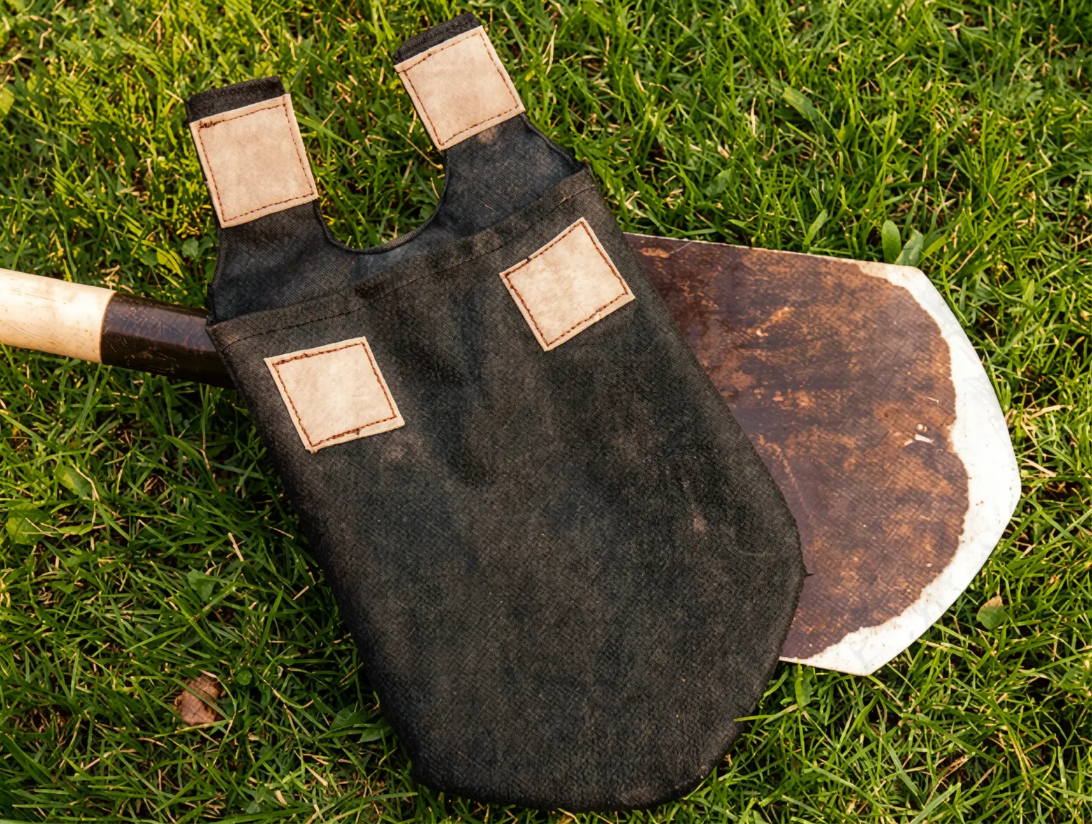 DIY sheath for a Fiskars shovel blade