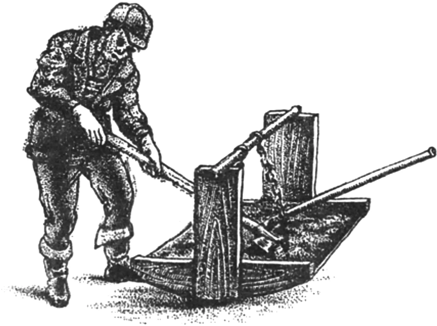 DIY hand concrete mixer for cement mortar mixing