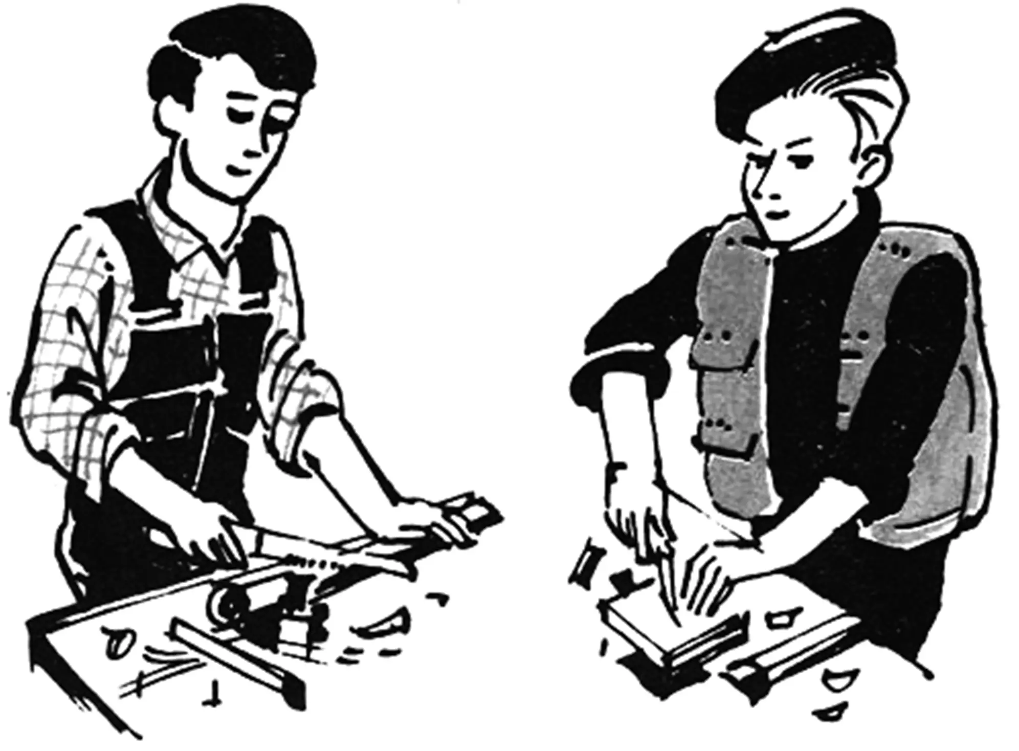 DIY tools from broken hacksaw blade fragments