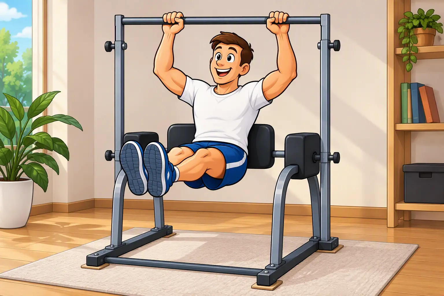Universal home exercise bar instead of a gym
