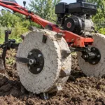 Concrete Wheels for a Motor Plow